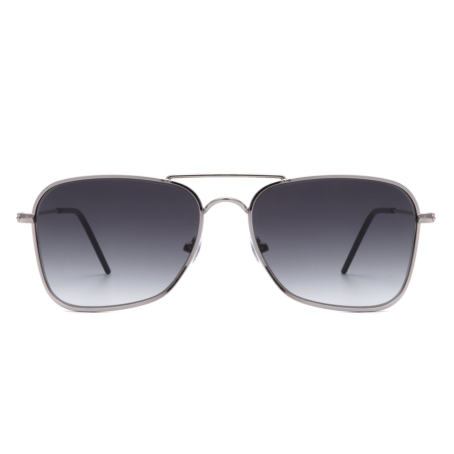 Whirl - Geometric Square Brow-Bar Fashion Sunglasses-1