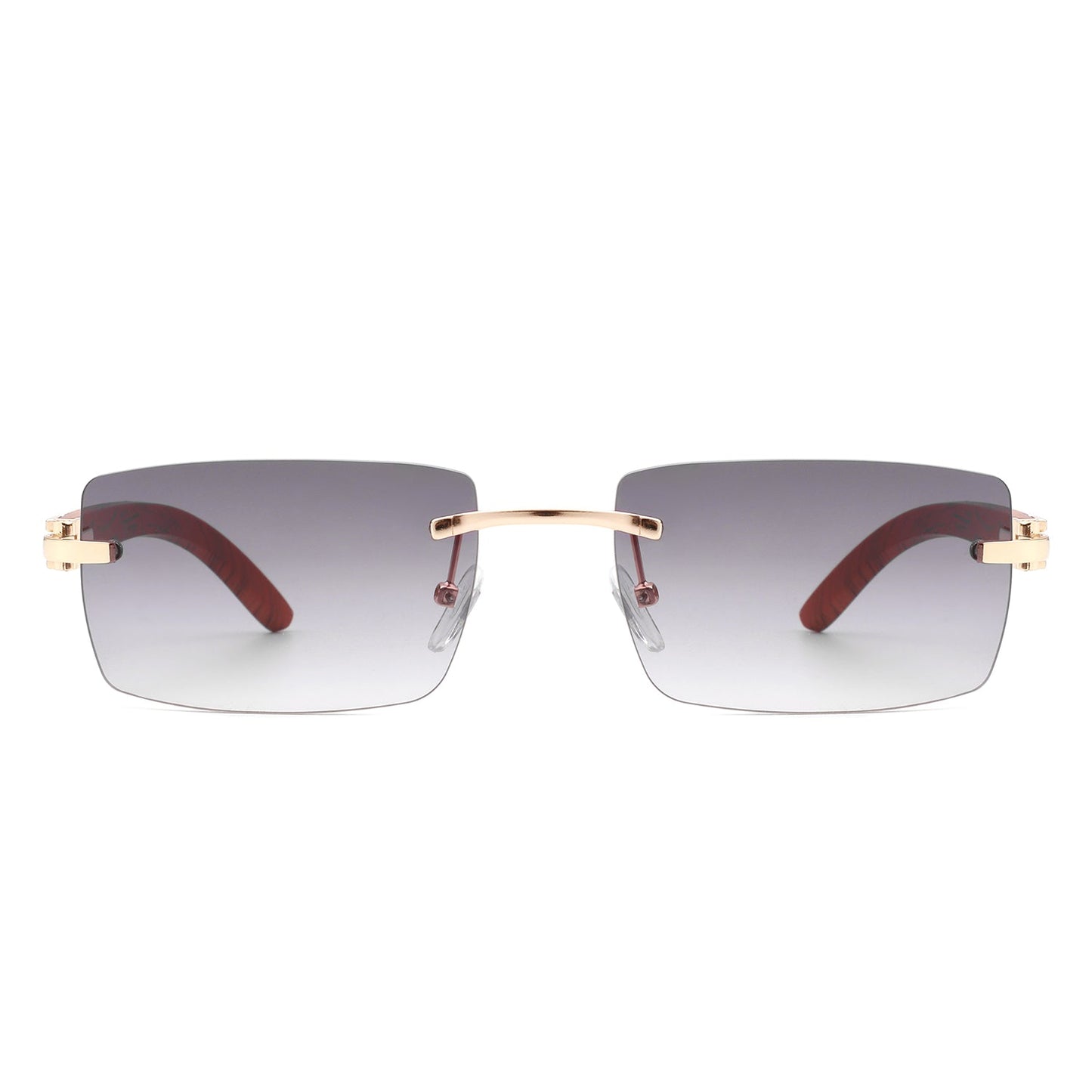 Oceanize - Rectangle Rimless Retro Frameless Fashion Tinted Sunglasses-2
