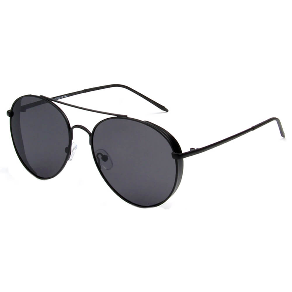 Baza - Classic Polarized Mirrored Aviator Sunglasses-2
