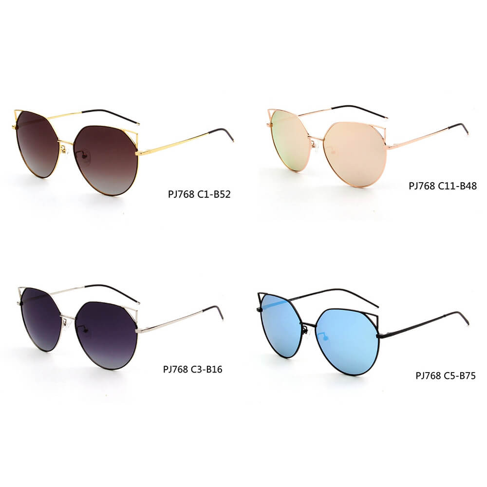 PROVENCE | Women Polarized Round Cat Eye Sunglasses-4