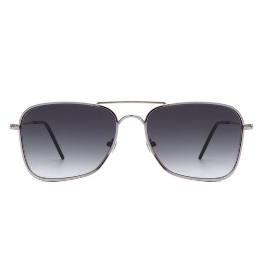 Whirl - Geometric Square Brow-Bar Fashion Sunglasses-1