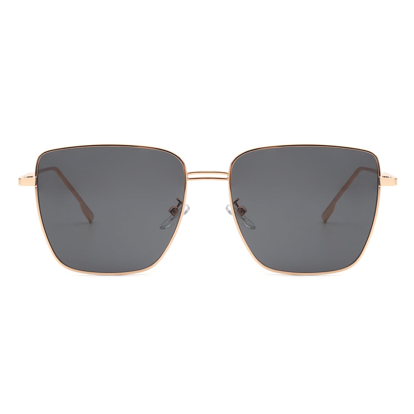 Eskuitan | Women Square Metal Oversize Fashion Sunglasses-1