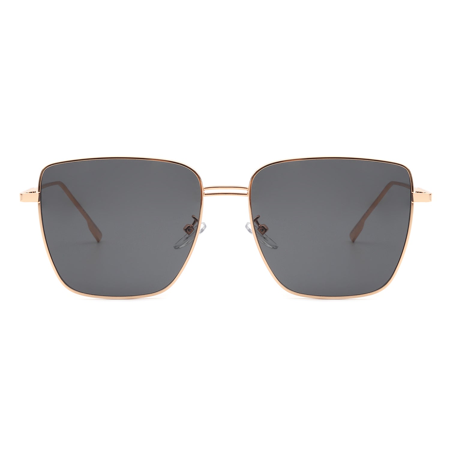 Eskuitan | Women Square Metal Oversize Fashion Sunglasses-1