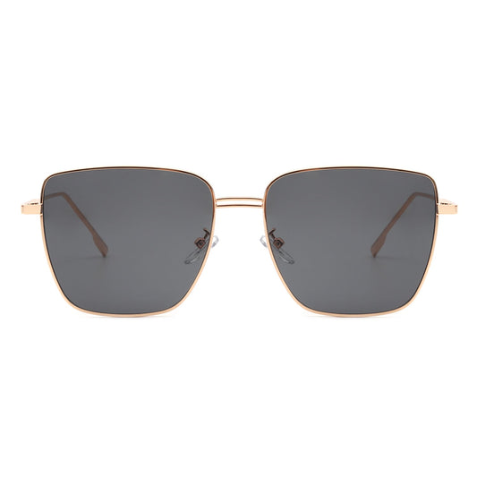Eskuitan | Women Square Metal Oversize Fashion Sunglasses-1