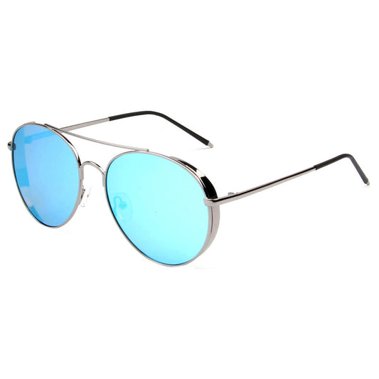 Baza - Classic Polarized Mirrored Aviator Sunglasses-0